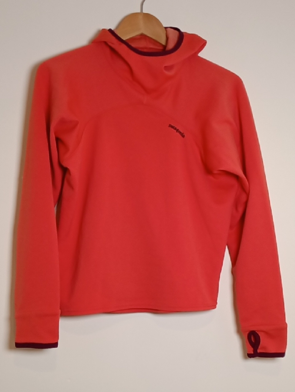 Patagonia Womens Axuwool Hoodie Poly/Wool Scuba-Neck Pullover Medium